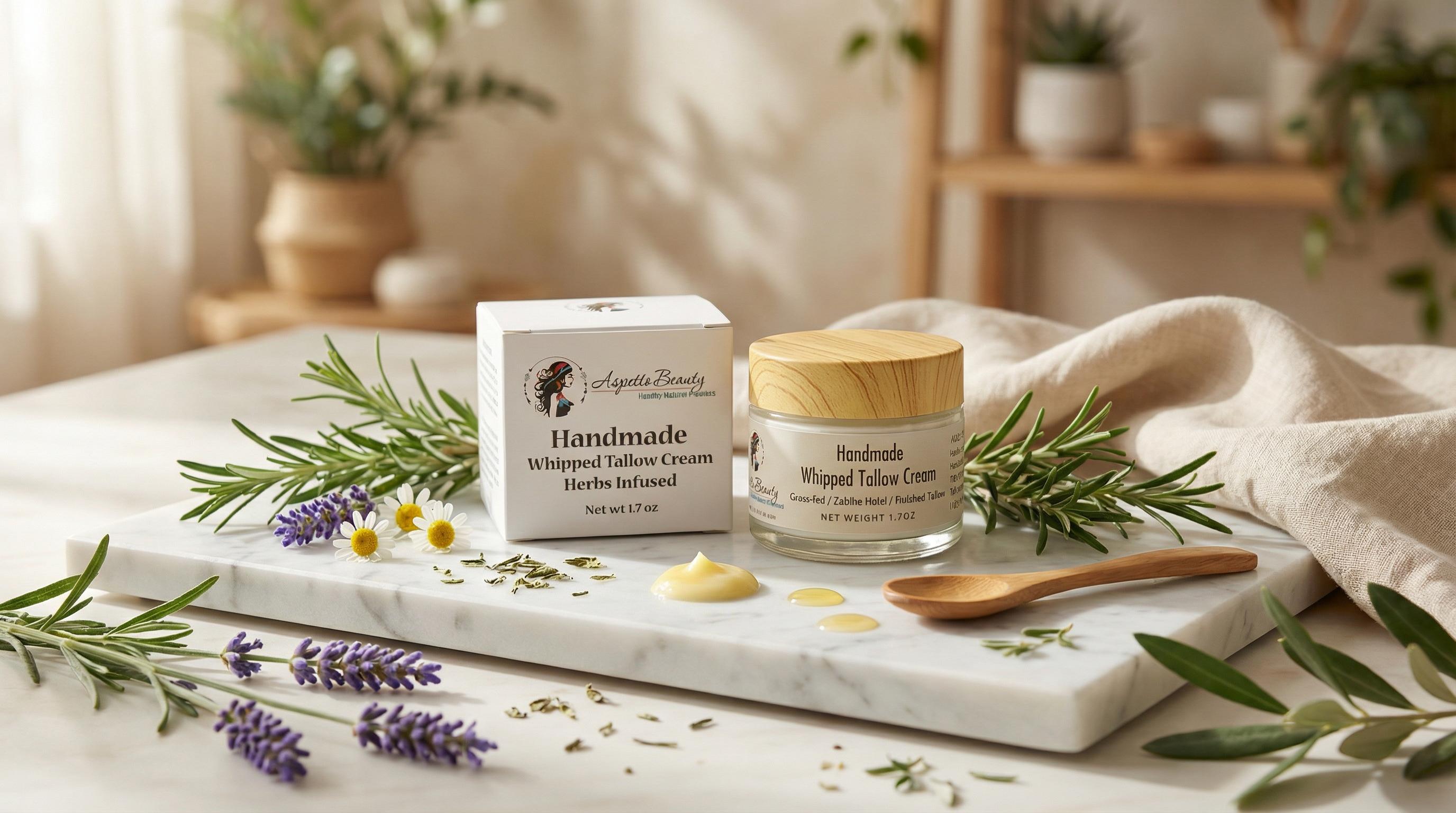 Aspetto Beauty Whipped Tallow Cream - Natural tallow moisturizer product showcase